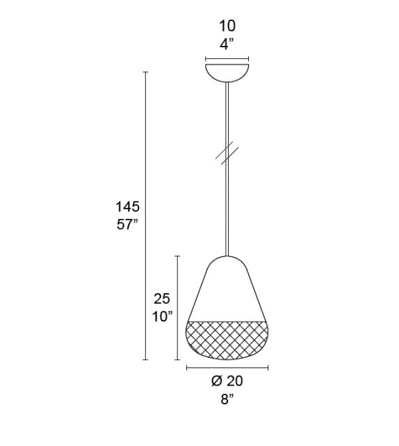 Balloton 7212/1 Acorn Mini MMLampadari Lámpara de Suspensión