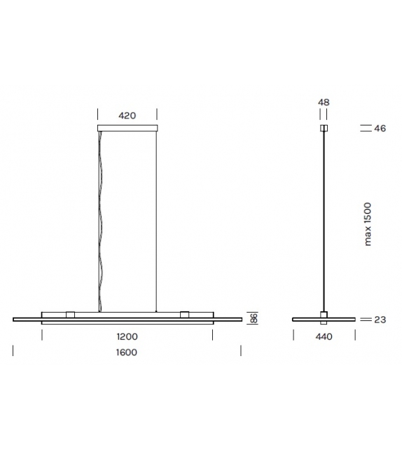 Stage Horizontal Silence Olev Suspension Lamp