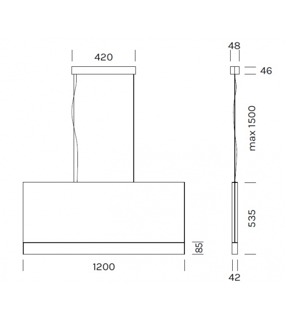 Stage Vertical Silence Olev Lampada a Sospensione