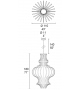 Cage 7080 MMLampadari Lampada a Sospensione