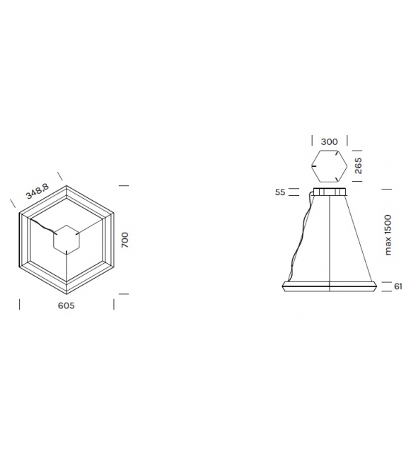 Exagon Olev Lampada a Sospensione