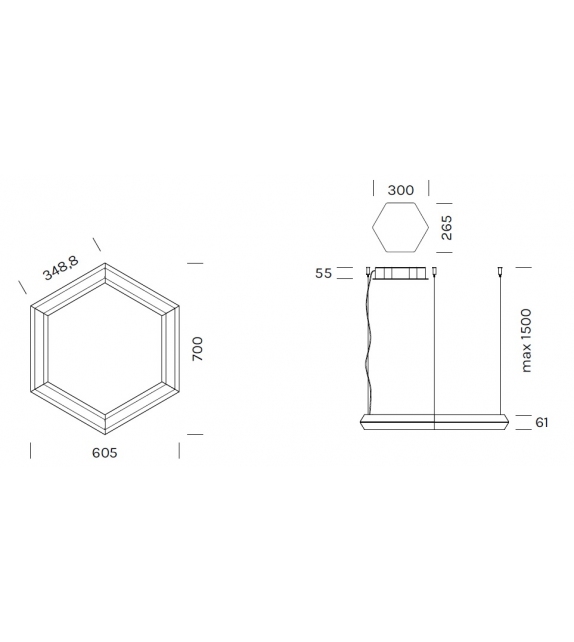 Exagon Olev Suspension Lamp