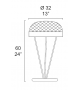 Rays 7209/L3 MMLampadari Lampe de Table