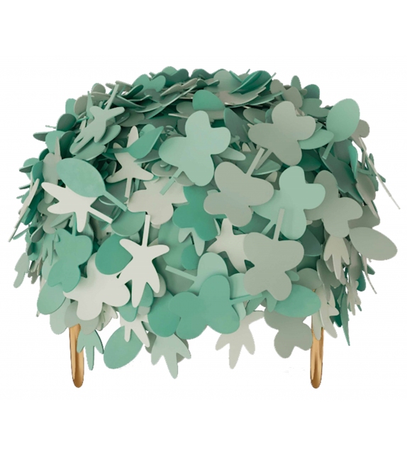 Leaf Scarlet Splendour Pouf