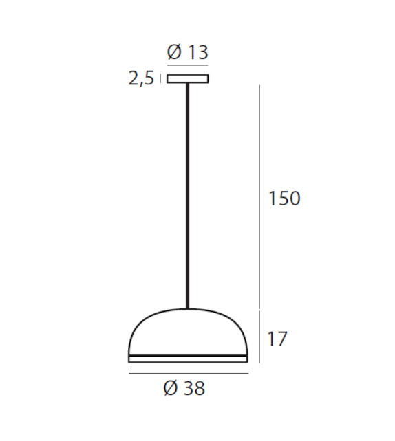 556 Molly Tooy Suspension Lamp