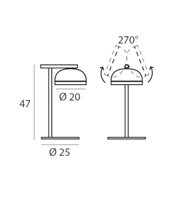 556 Molly Tooy Lampe de Table