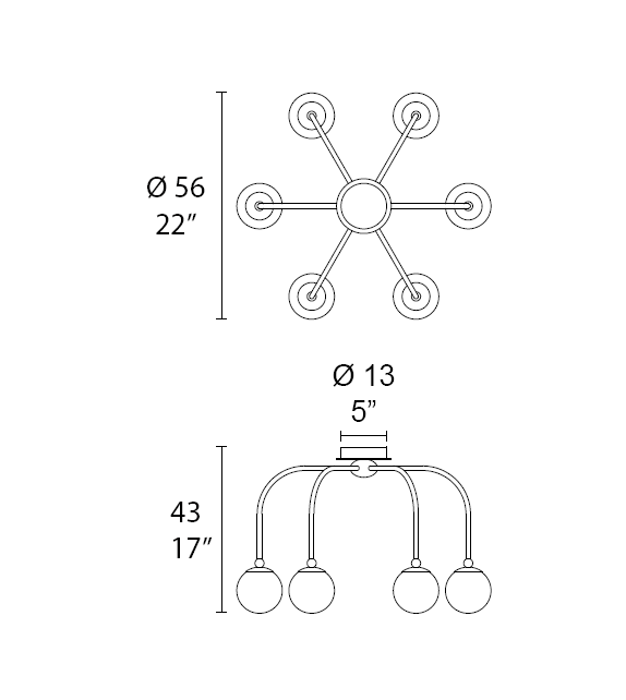 Dots 7210/P6 MMLampadari Lampada da Soffitto