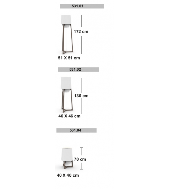 Lampada 531 Tonon Lampadaire