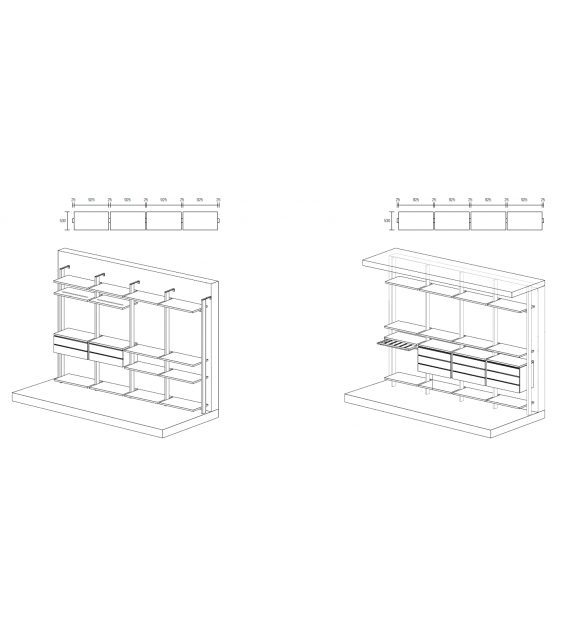 Vesta Henry Glass Modular Walk-In Closet