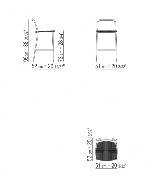 First Steps Outdoor Stool Flexform