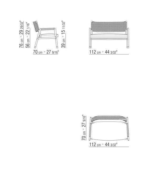 Ortigia Outdoor Flexform Sofa