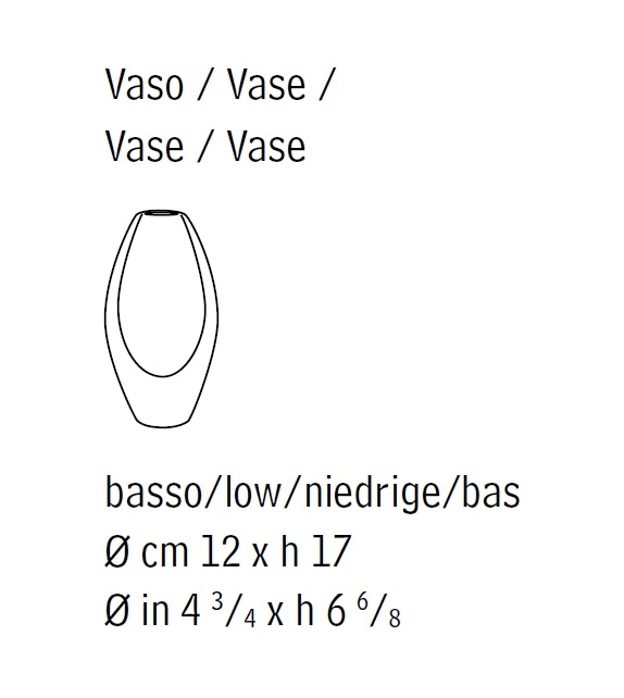 Versandfertig - Vase Oliva Giorgetti