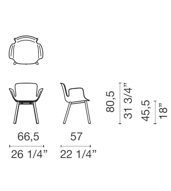 Juli Plastic Cappellini Small Armchair