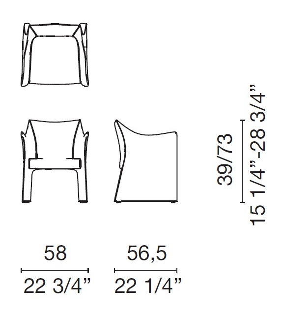 Cap Chair 2 Cappellini Conference Small Armchair