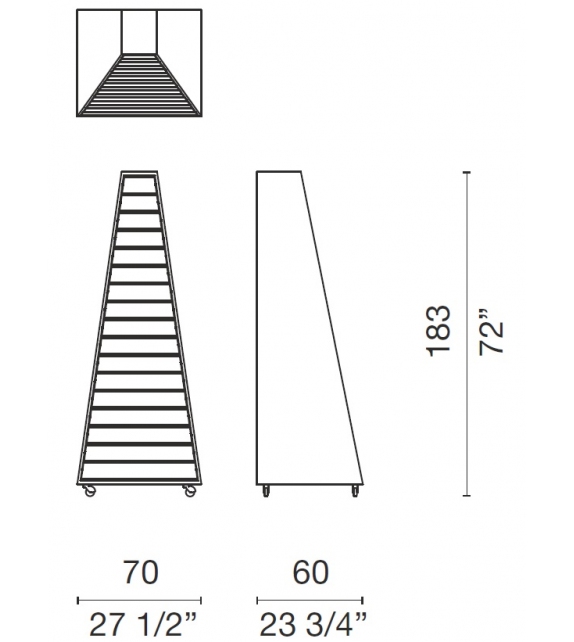 Pyramid Cassettiera Cappellini