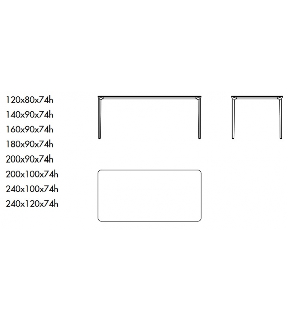 Slim Sovet Tavolo Rettangolare
