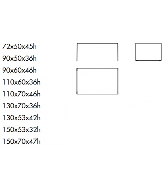 Bridge Rettangolare Sovet Tavolino