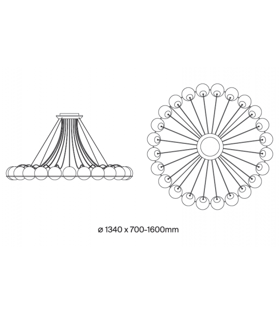 Model 2109/24/14 Astep Suspension Lamp