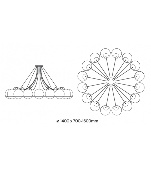 Model 2109/16/20 Astep Suspension Lamp