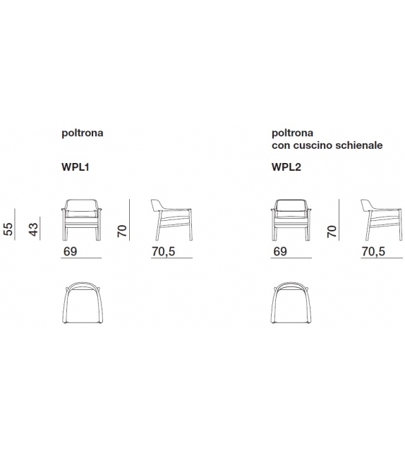 Walter Molteni & C Poltroncina