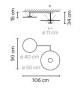 Flat Vibia Lámpara de Techo - 5910