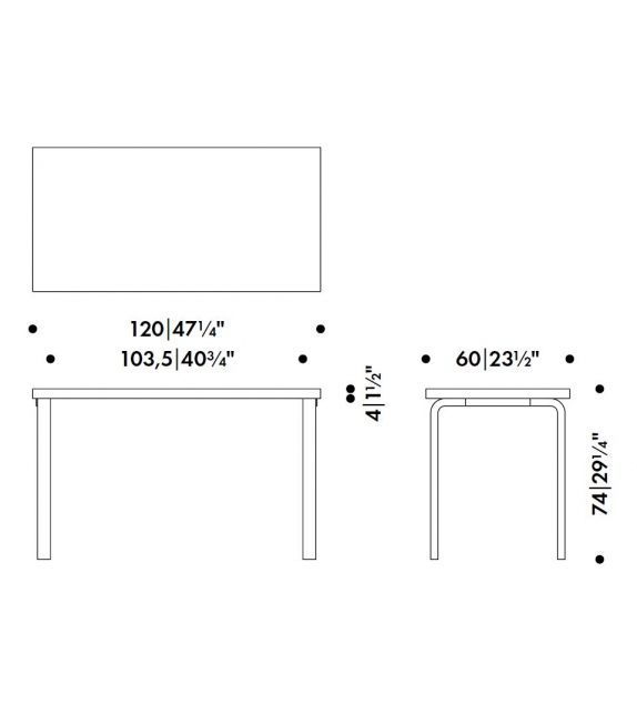 80A Table Artek Tisch