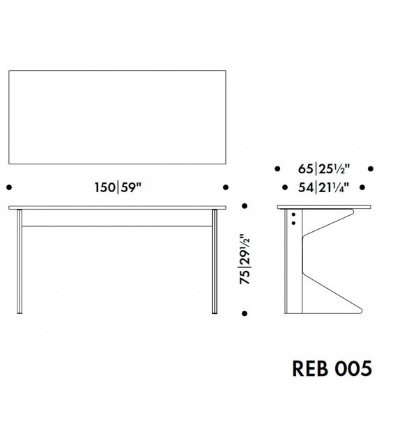 REB 005 Kaari Desk Artek