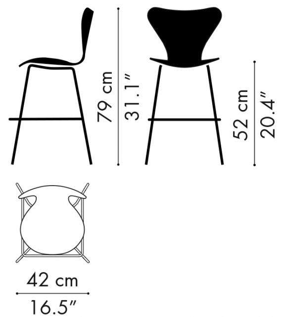 Series 7 Junior Chair Fritz Hansen Silla