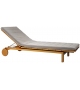 Kos Teak Tribù Chaise Longue Réglable