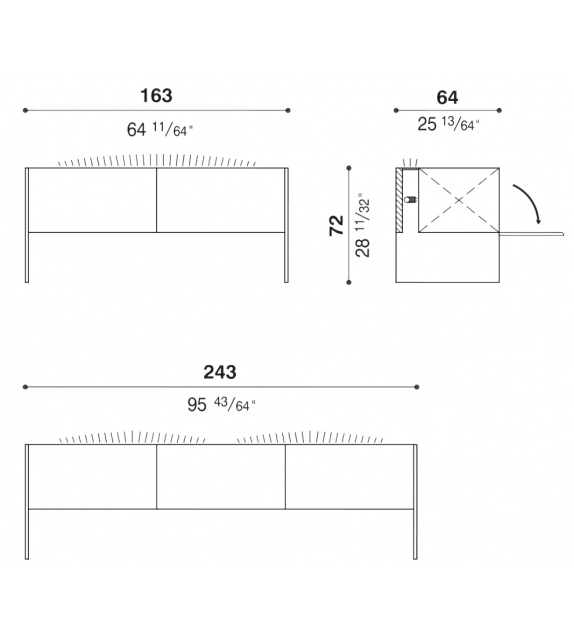 Steel Sideboard Acerbis