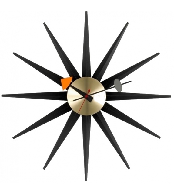 Sunburst Clock Relojes Vitra