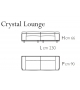 Crystal Lounge Glas Italia 2 Seater Sofa