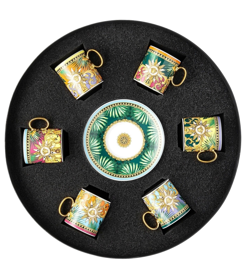 Jungle Animalier Rosenthal Versace Set 6 Tasses Espresso