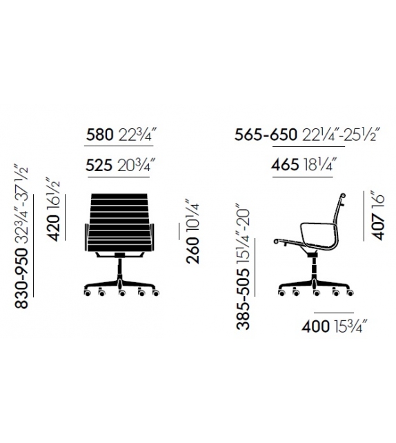 Vitra: Aluminium Group  EA 117 Siège