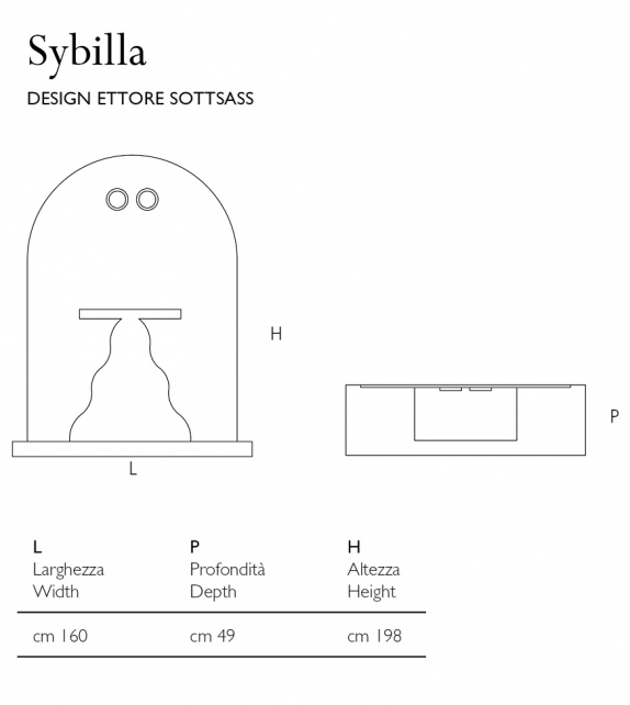 Sybilla Glas Italia Specchio