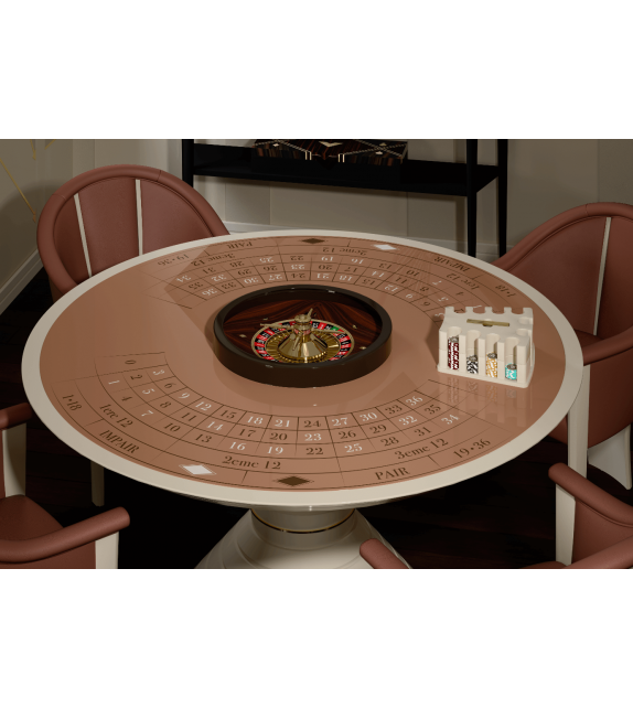 Round  Table 160 Vismara Roulette table