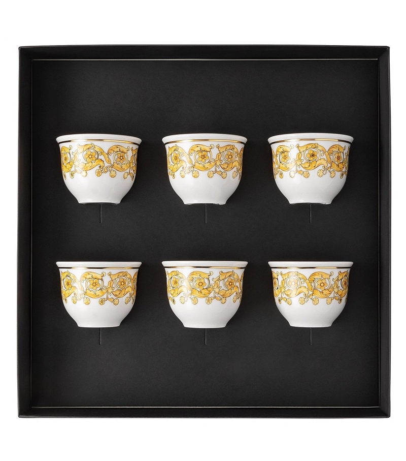 Medusa Rhapsody Rosenthal Versace Set di 6 Bicchiere Piccolo senza Manico