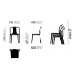 Belleville Chair Wood Sedia Vitra