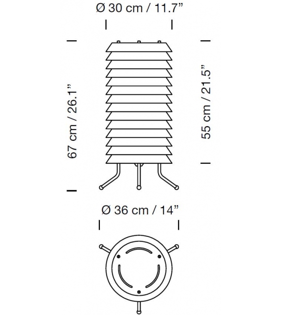 Maija 30 Santa&Cole Floor Lamp