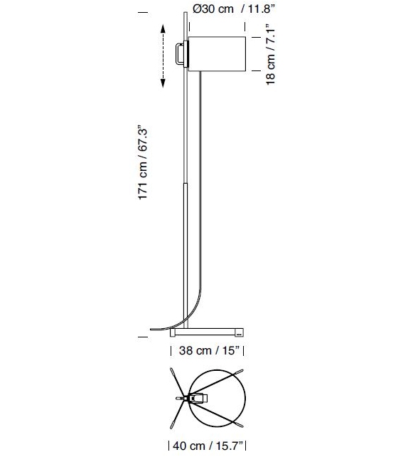 TMC Santa&Cole Floor Lamp