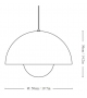 Flowerpot VP2 &Tradition Pendant Lamp