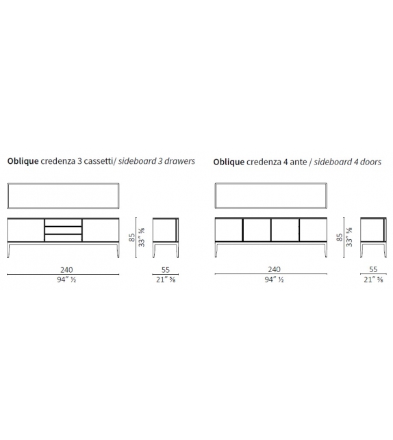 Oblique Ceccotti Collezioni Buffet