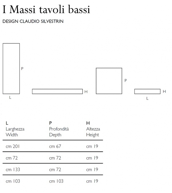 I Massi Glas Italia Low Table