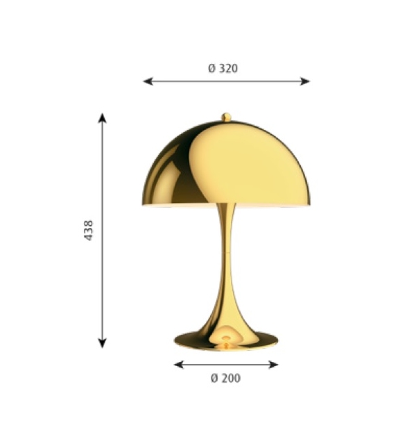 Panthella 320 Louis Poulsen Lampe de Table