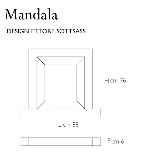 Mandala Glas Italia Miroir