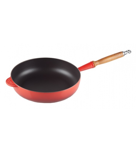 Padella Alta con Manico Legno 28 Le Creuset Poêle