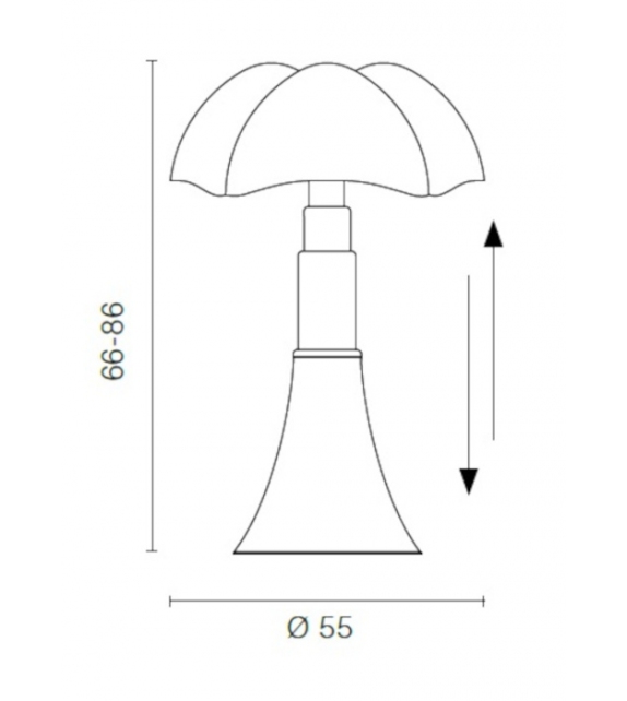 Pipistrello Led Martinelli Luce Lampe de Table