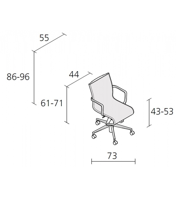 Rollingframe Colors - 434 Alias Chair