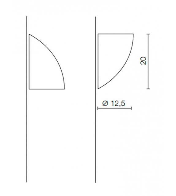 Gomito Martinelli Luce Lámpara de Pared