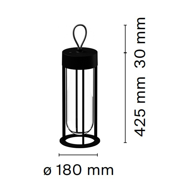 Versandfertig - In Vitro Unplugged Flos Stehleuchte